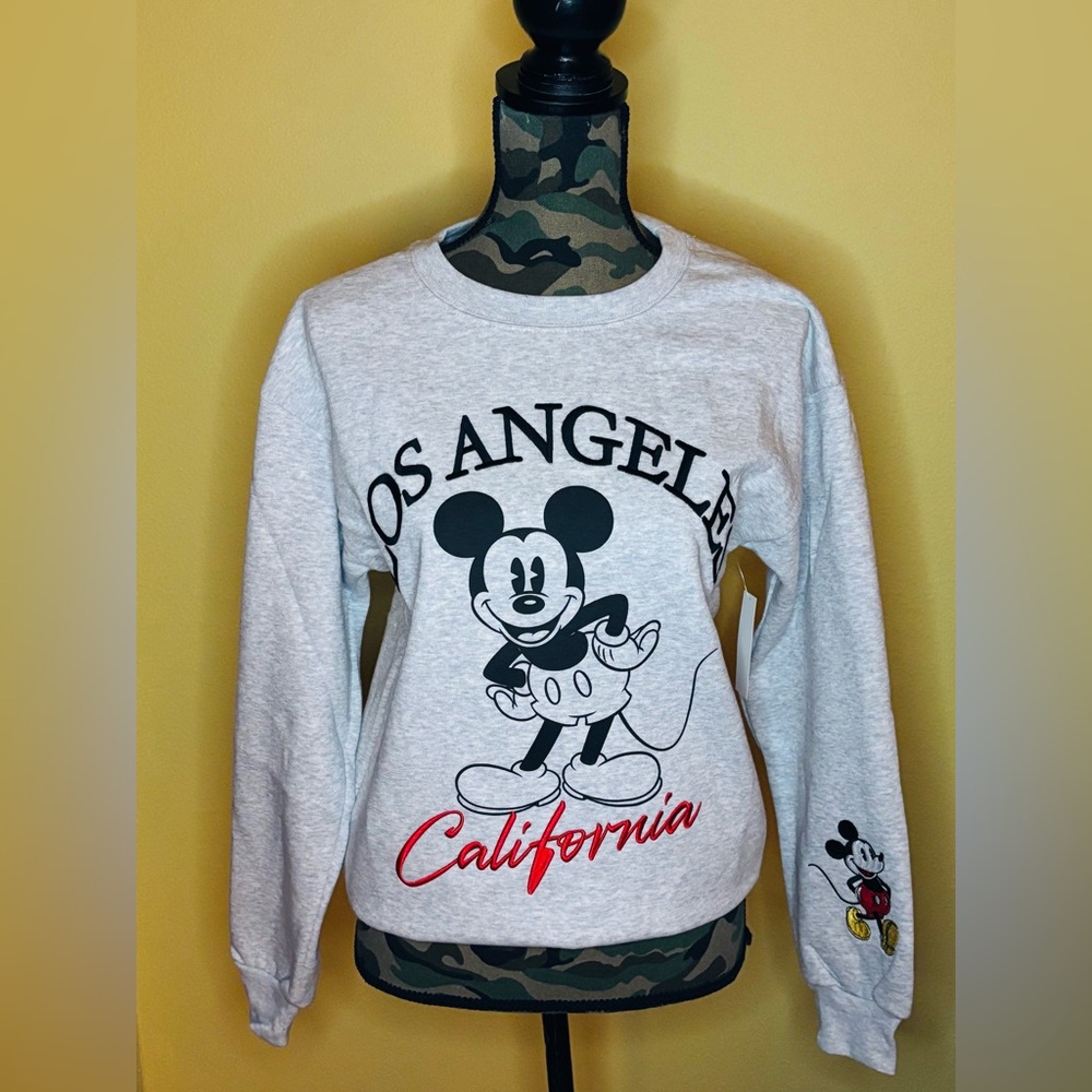 Disney Mickey Mouse Los Angeles California Embroidered Women’s Sweatshirt
